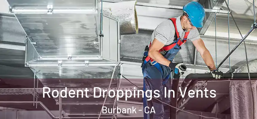  Rodent Droppings In Vents Burbank - CA